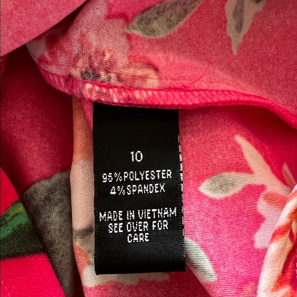 Alyx Vibrant Floral Midi Dress - Pink floral size 10 - Picture 4 of 7